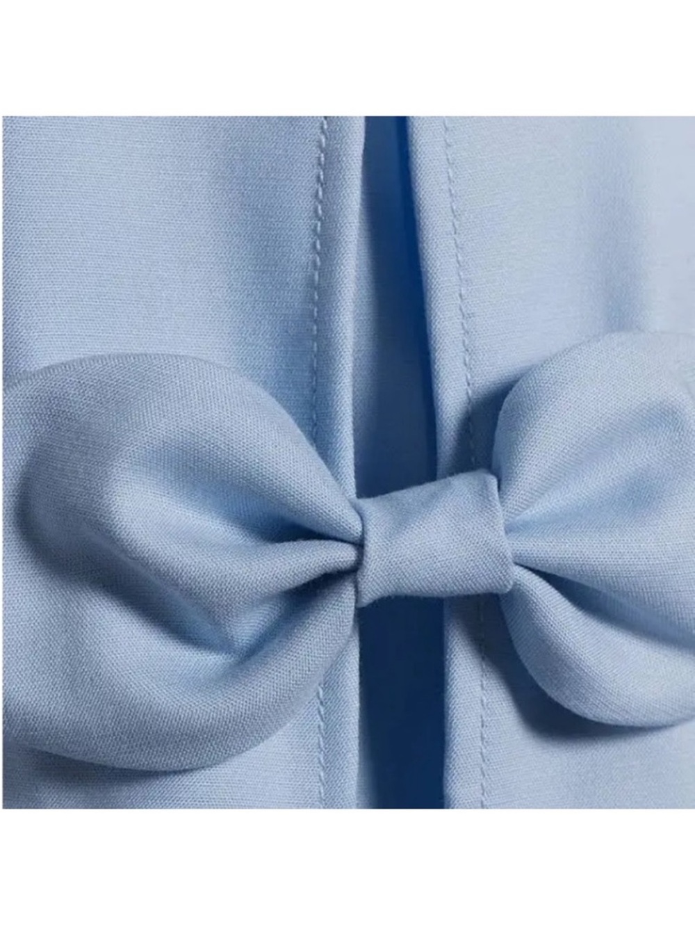 Trina Turk Arlette pastel blue mini dress w side bow details Sz 10 M - Picture 7 of 9